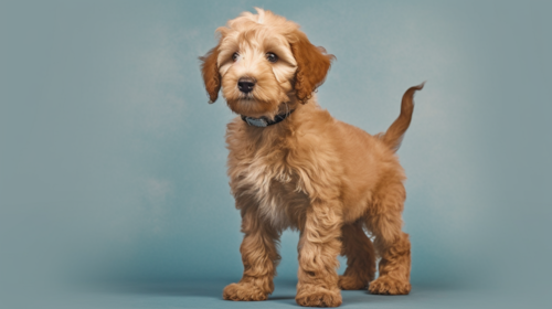 brown Mini Labdradoodle puppy